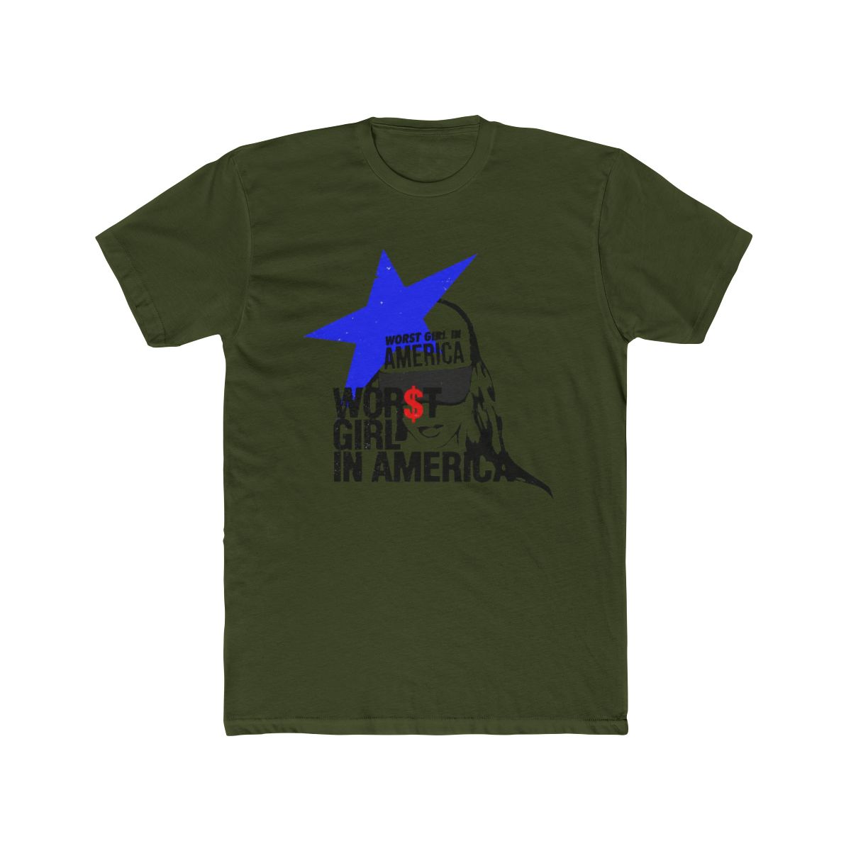 Slayyyter- Worst Girl In America Star T Shirt - alternate angle 5, merchandise